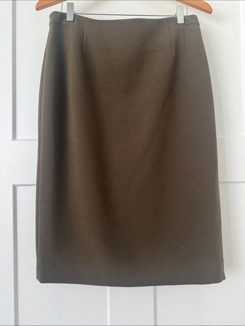 MM Lafluer Classic olive green  Pencil Skirt - Women